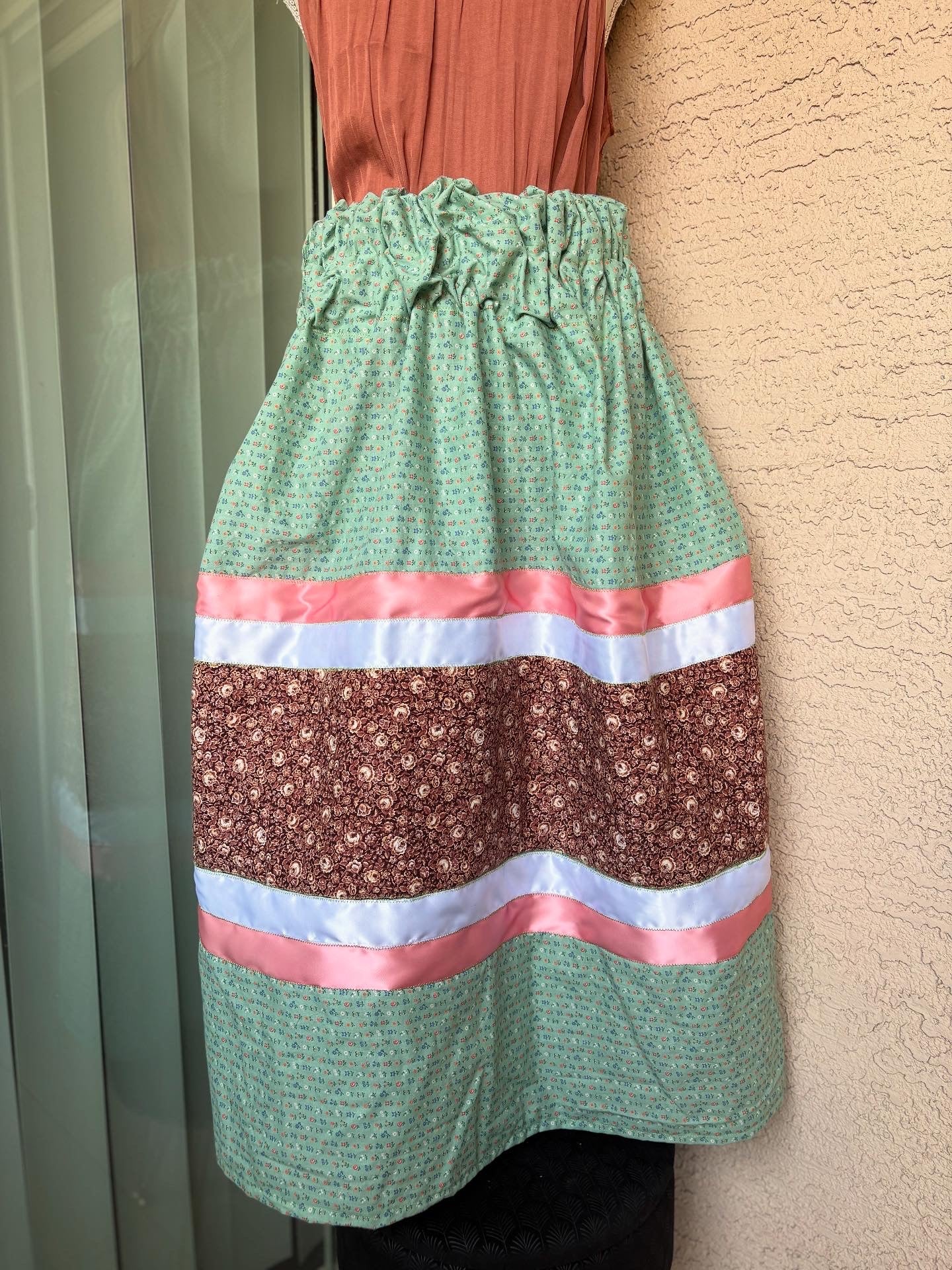 Vintage Tones Ribbon Skirt