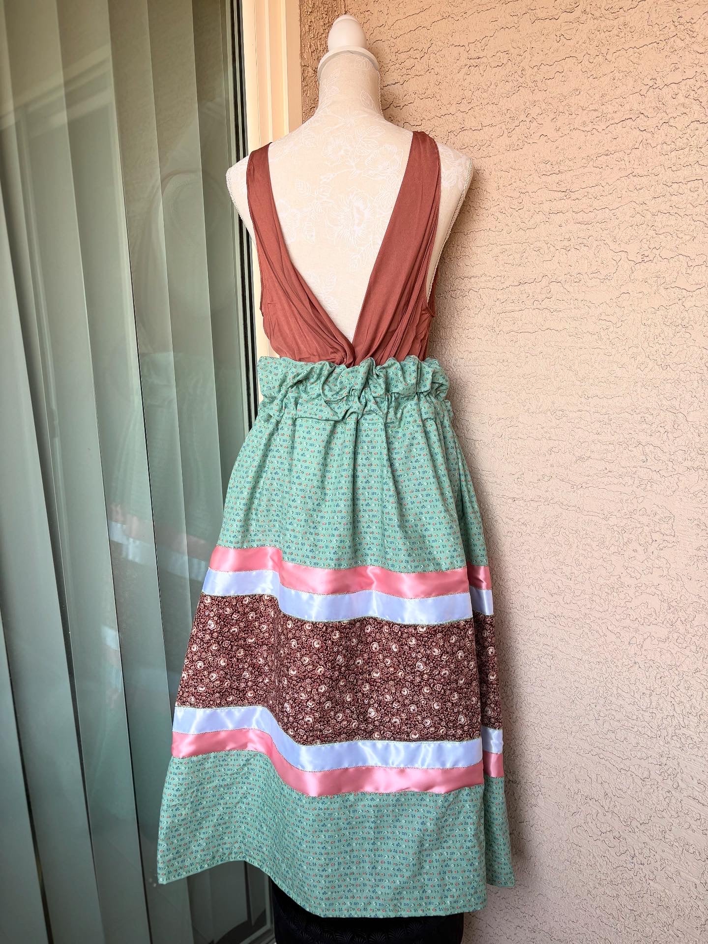 Vintage Tones Ribbon Skirt