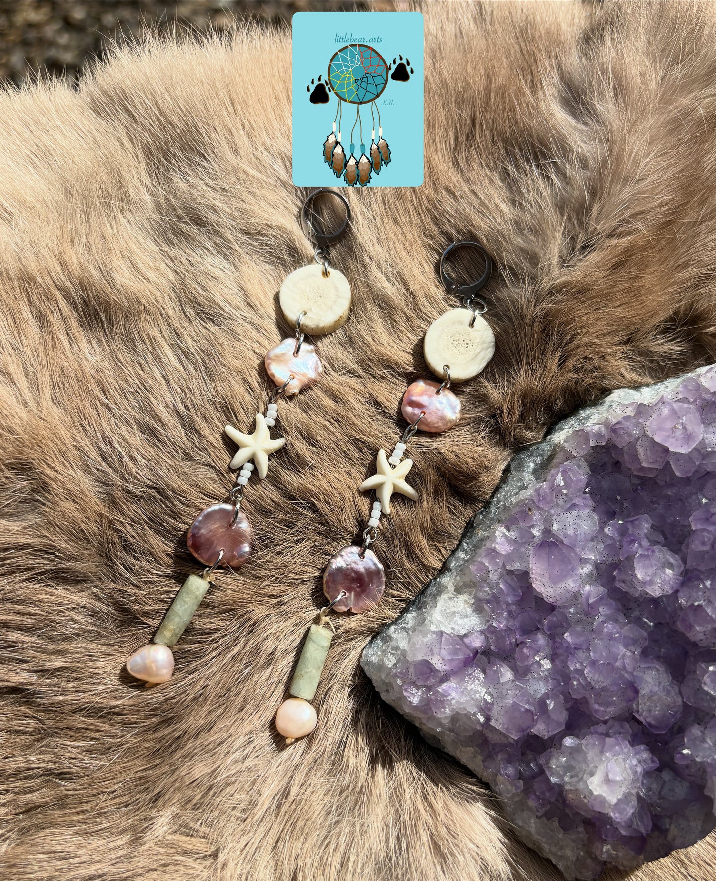 Woodland Petal Dangles