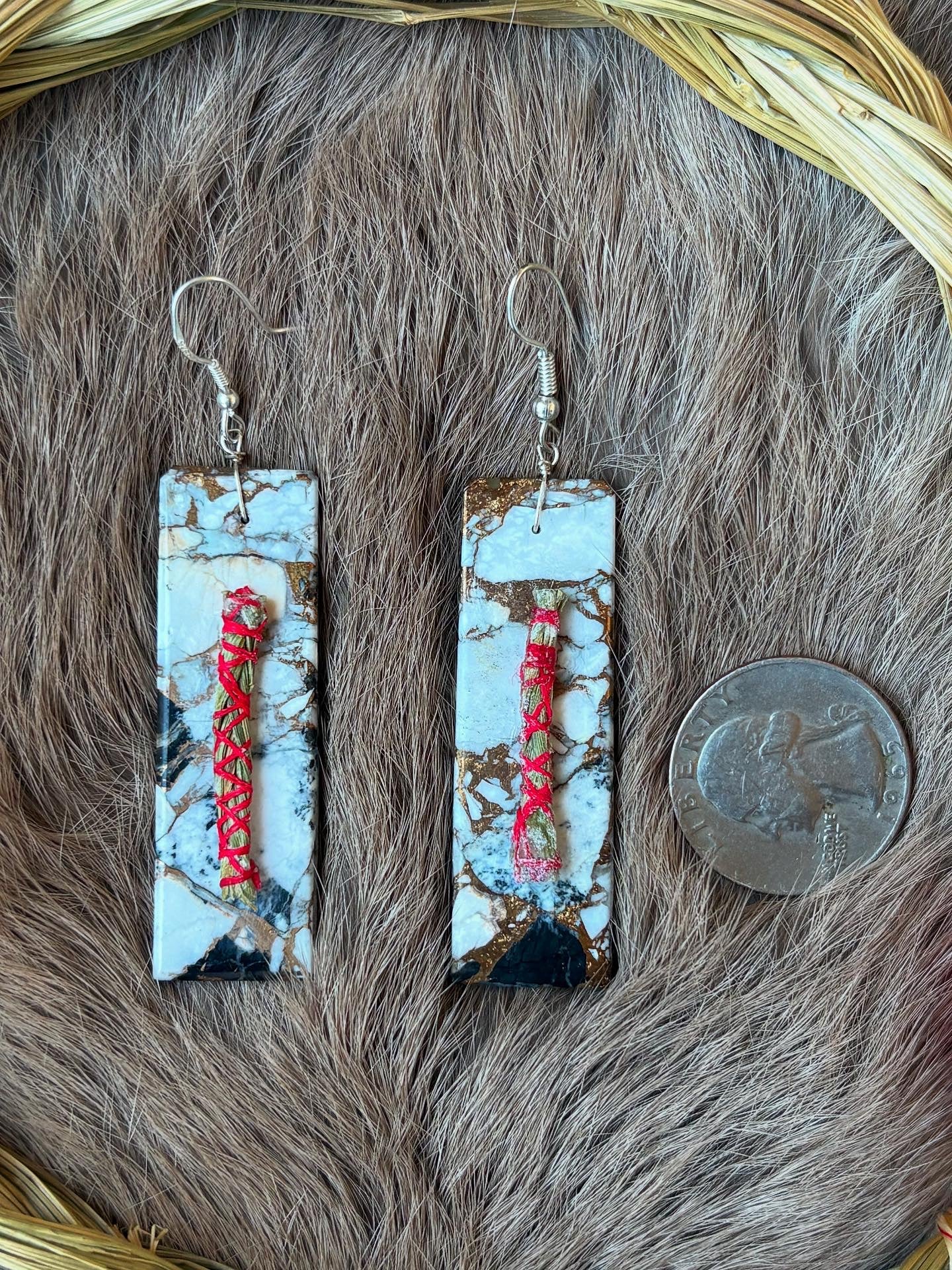 Marble Smudge Stick Dangles