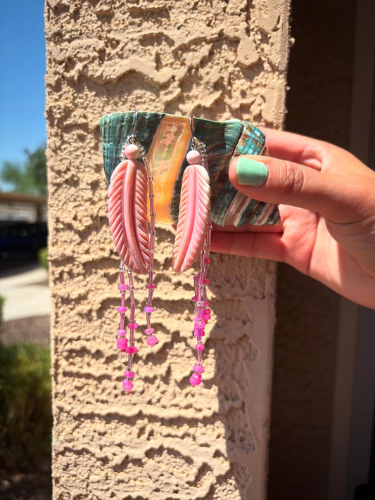Blush Wing Dangles