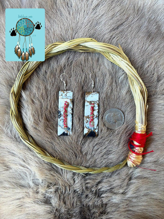 Marble Smudge Stick Dangles