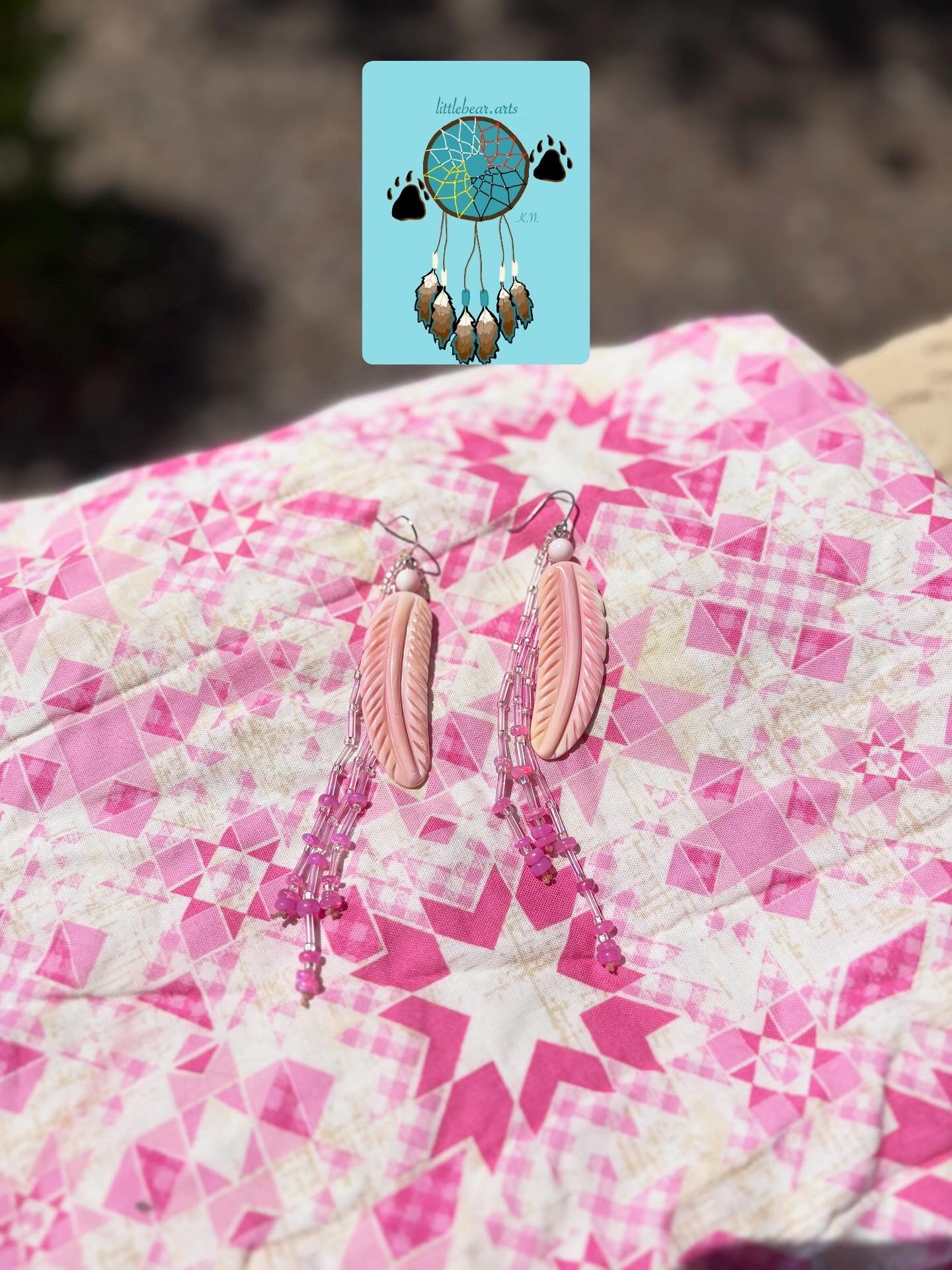 Blush Wing Dangles