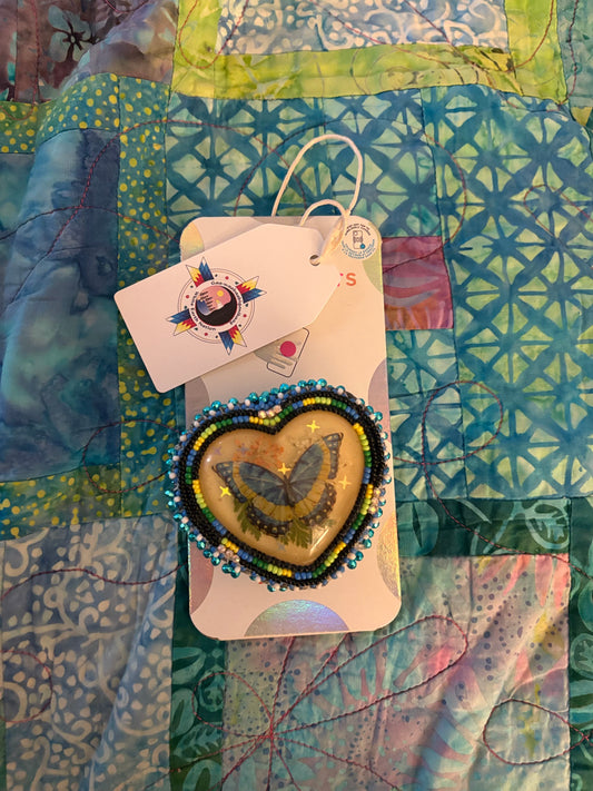 Butterfly Beaded pop socket
