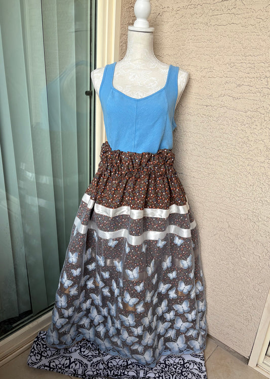 Butterflies in Season Ribbon Skirt