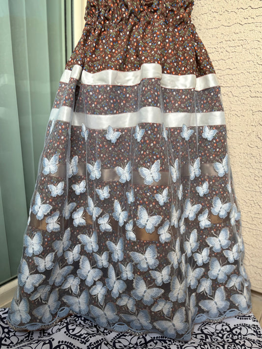 Butterflies in Season Ribbon Skirt